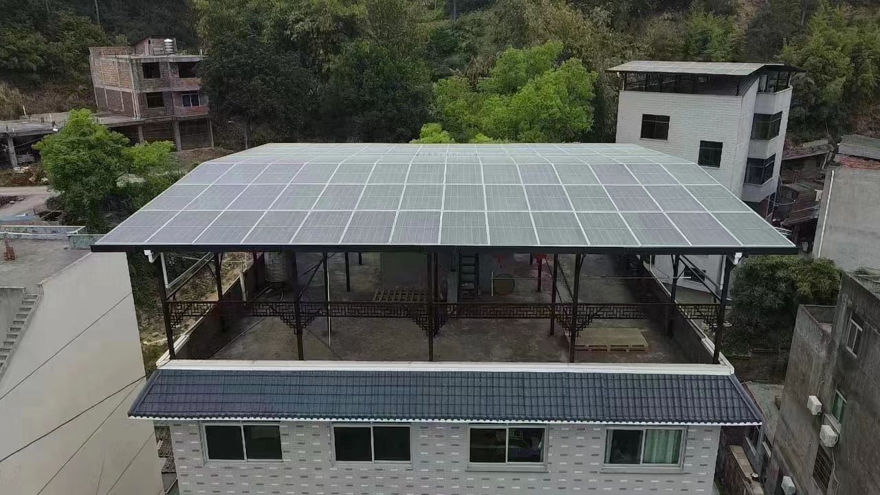 沈阳15kw+10kwh自建别墅家庭光伏储能系统